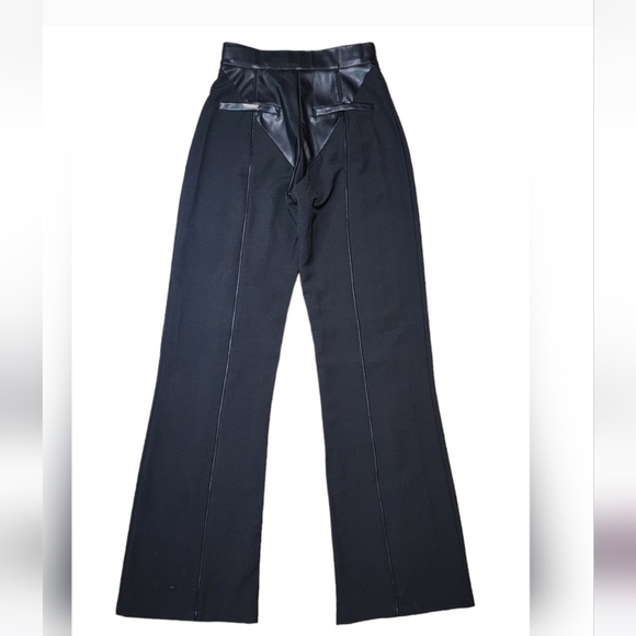 GORGEOUS Vegan Leather &Woven Trousers - Picture 12 of 16